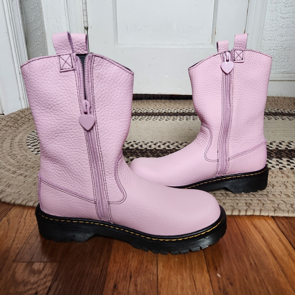 Dr. Martens Pink Bex Heart P-O Boot - Picture 9 of 11